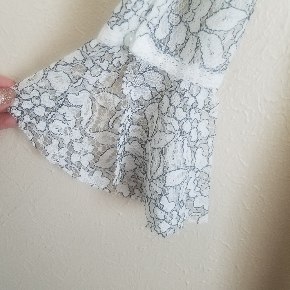 đź’ĄSOLDđź’ĄFree People Tell Tale Lace Tunic Dress S - Picture 8 of 12
